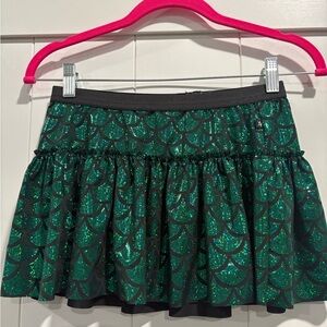 Sparkle Athletic Green Mermaid Skirt